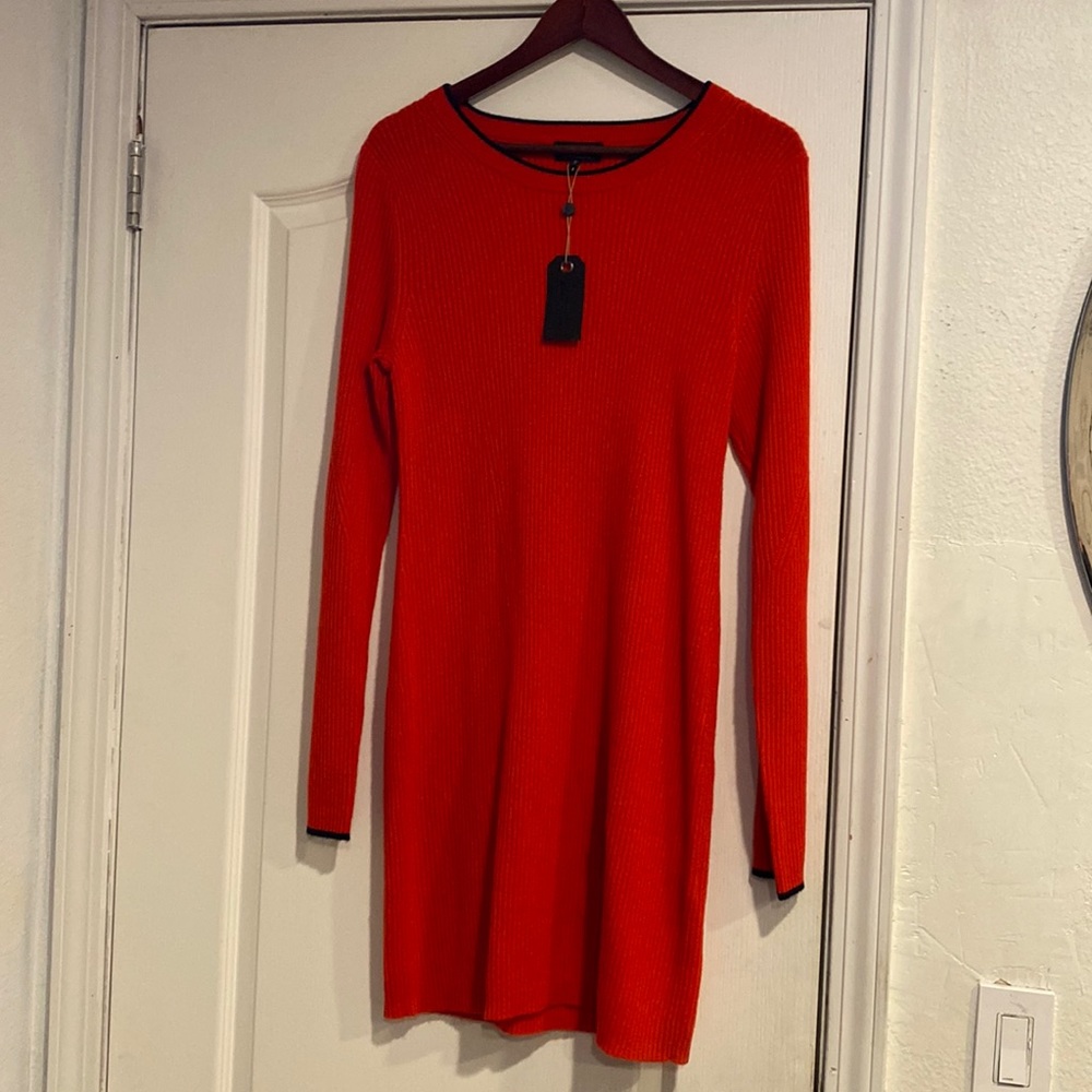 New Rag & Bone red sweater dress